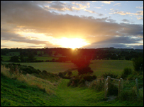 Sunset at the hillfort
