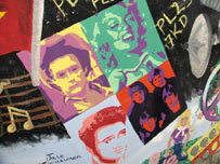 The mural at Poltair School