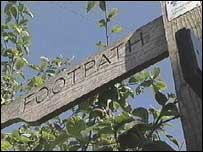 footpath sign