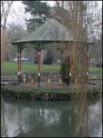 The bandstand in Gheluvelt Park in Worcester