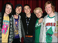 Hudson with Rob Adcock (C)