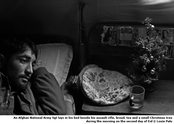 Soldier in his bunk