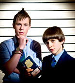Red Sharkey (Seb Charles, left) and Fletcher "Half" Moon (Rory Elrick) are on the trail of a mobile phone thief
