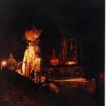 Steaming out explosive during the night