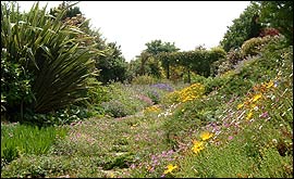 The ornamental garden at The Lodge