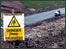 Deep excavation sign