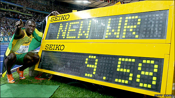 Usain Bolt wins in Beijing