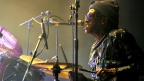 Cheikh Lo and band live at the Old Fruitmarket. Photo by Louis Decarlo.