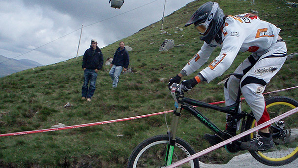 Rider in Fort William MTB World Cup