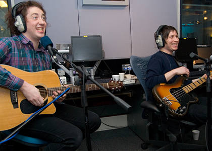 The Wombats opened the Live Lounge for 2008!