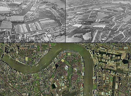 Aerial view of Rotherhithe