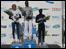 Great North Run winners' podium