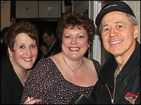 The Crisp sisters with Wayne Osmond