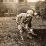 My Uncle and myself (Mr A W Morgan), Digging for Victory