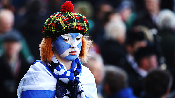 Scotland fans have seen little to cheer them in this year's Six Nations campaign. Photo: Getty.