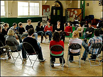 HighTide cast's first rehearsal