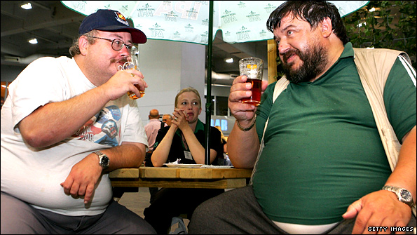Real Ale drinkers at beer festival
