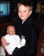 Jamie Cosnett with his "niece".