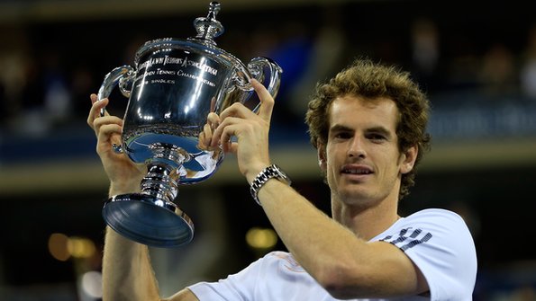 Andy Murray celebrates after winning the 2012 US Open.