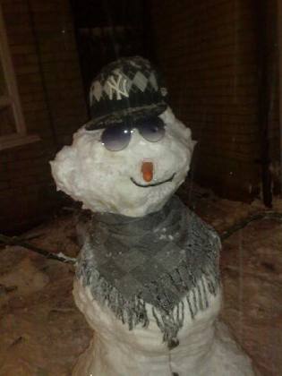 Listener's snowman