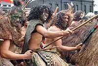 Maoriaid yn gwrthdystio