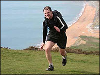 The race passes along Dorset's Jurassic coast.