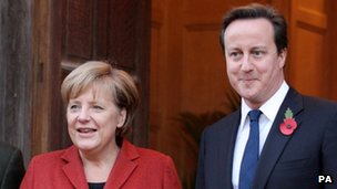 David Cameron and Angela Merkel