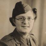 Me in Uniform 1941. Another photograph taken at the D Day marchalling camp in 1944 is at "More Photographs from a NAAFI girl"