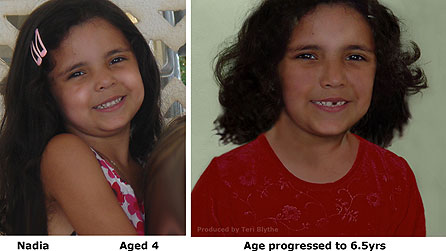 Nadia - and the age-enhanced image