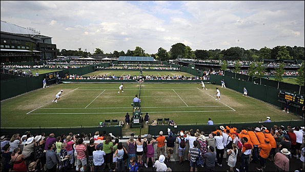 Wimbledon's outside courts