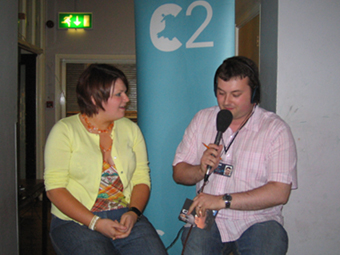 Terwyn yn cyfweld Einir