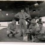 ‘Fry Up’ time under the main-plane. Getting ready for a spot of grub Kit, Paddy & Bromey, Village