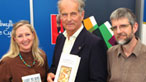 Photograph of shortlisted authors Terri Wiltshire, Nikolai Tolstoy and Philip Gross © John Briggs