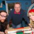 Chris and Helen from Los join Tom for a game of table football
