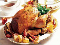 Roast turkey with all the trimmings