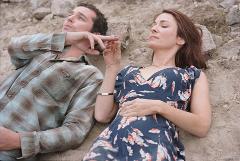 Matthew Rhys and Nia Roberts in Patagonia. Photo: Verve Pictures