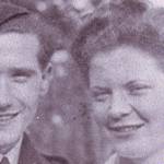 Ron Goodhand and Mary Goodhand (nee Stretch) during the war.