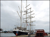 The tall ship Tenacious first sailed in 2000