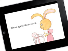 Screengrab of childrens' book on Apple iPad