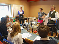 The students prepare