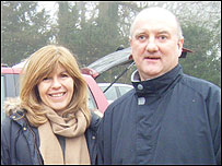 Maggie Philbin with Steve Rickman