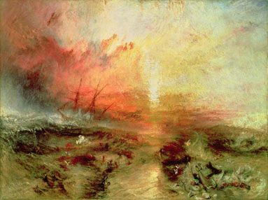 Slave Ship (Slavers Throwing Overboard the Dead and Dying, Typhoon Coming On) 1840 (oil on canvas) by Turner, Joseph Mallord William (1775-1851)