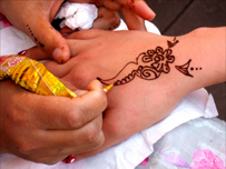 Henna painting