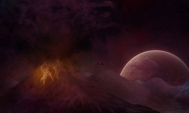 Volcano Digi Painting