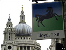 Lloyds TSB bank sign