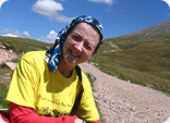 Julie on Ben Nevis during the Ben Nevis Challenge