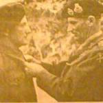 Richard MrCarthy during the second world war, receiving his Military Medal from the later FM Lord Montgomery