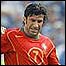 Figo foi substituído no segundo tempo