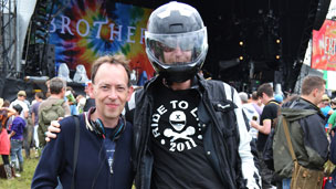 Steve Lamacq at Glastonbury
