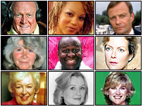 Montage of celebrity photos